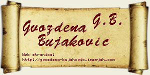 Gvozdena Bujaković vizit kartica